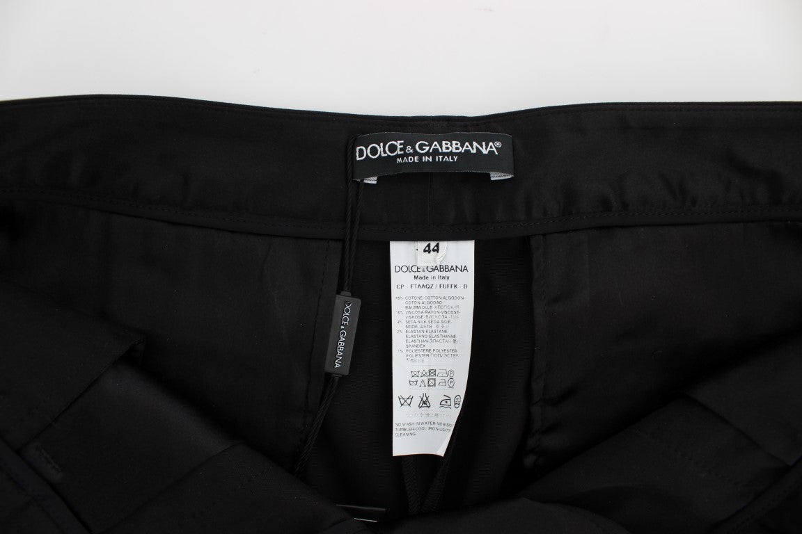 - Elegant Black Torero Capri Pants