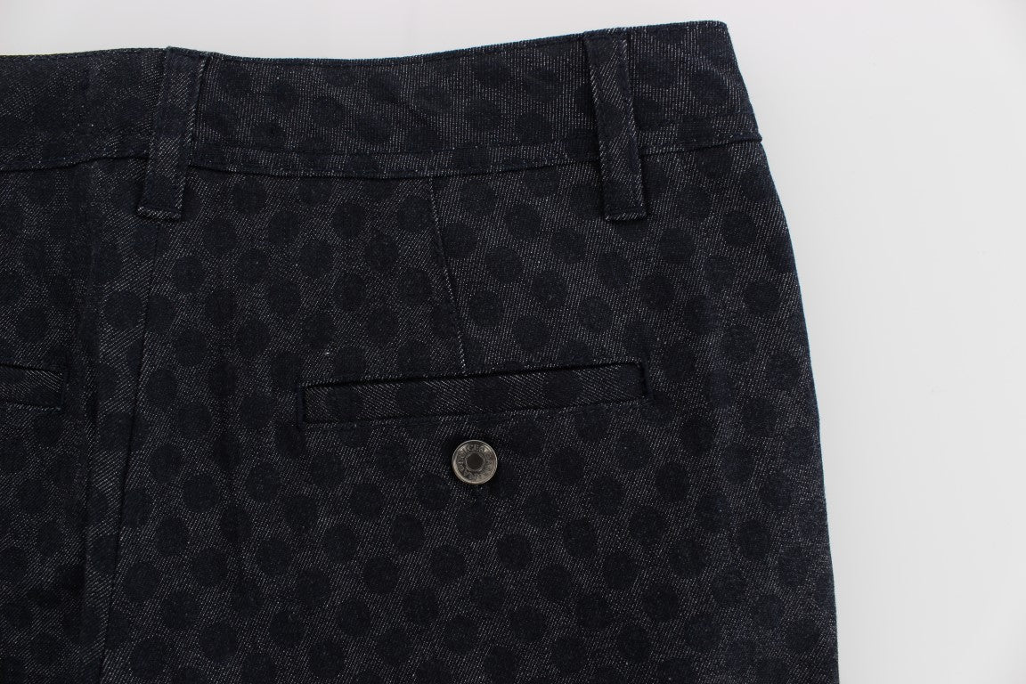 - Chic Polka Dotted Capris Jeans