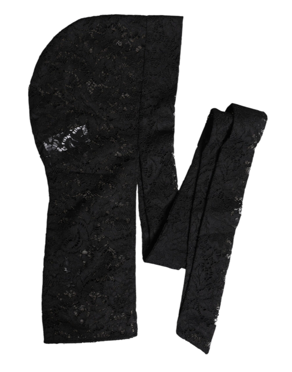 Dolce & Gabbana Black Floral Lace Hooded Bolero Top