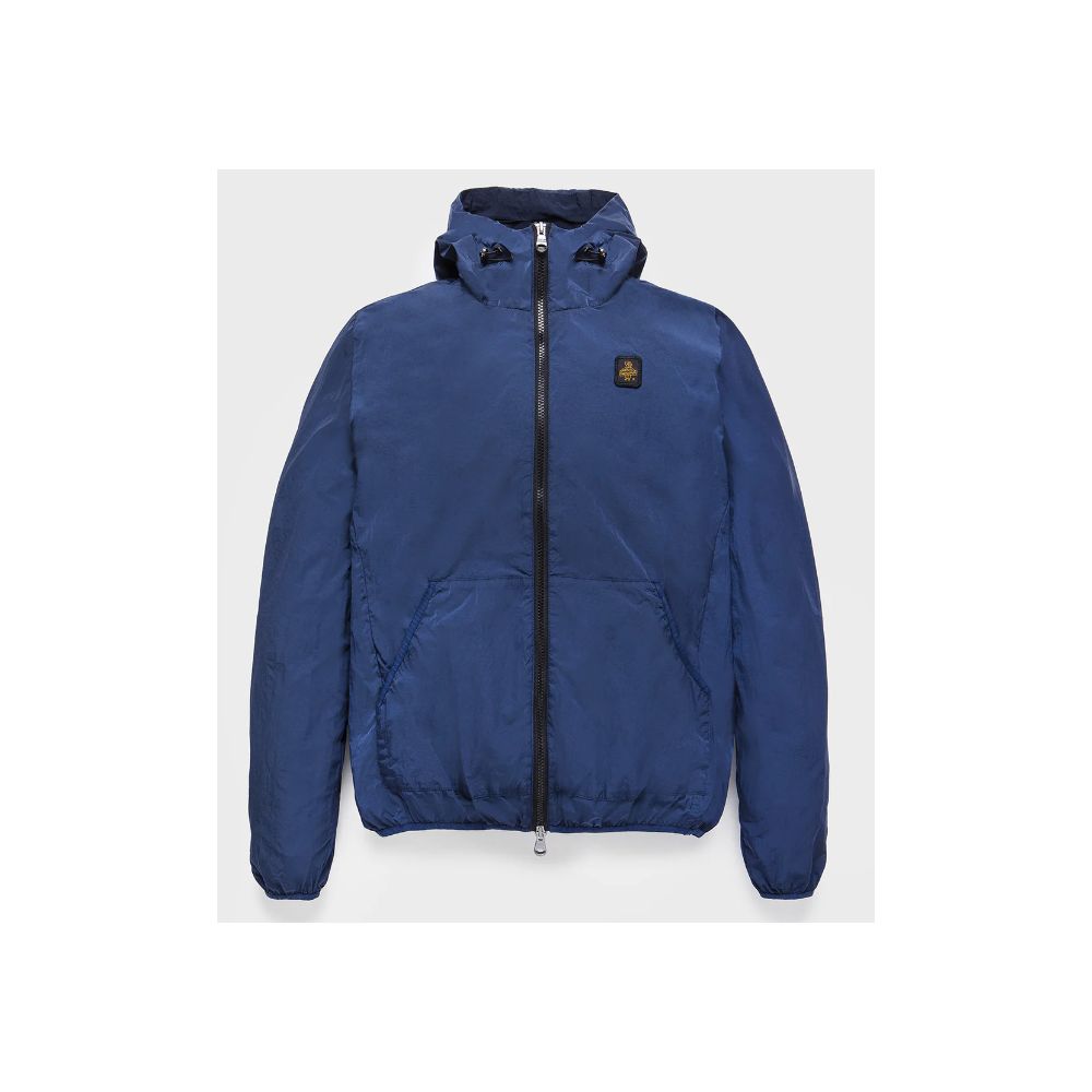 RefrigiWear Blue Hooded Lightweight Jacket for Men