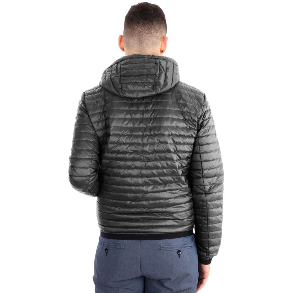 RefrigiWear Lightweight Down Jacket – Gray Nylon