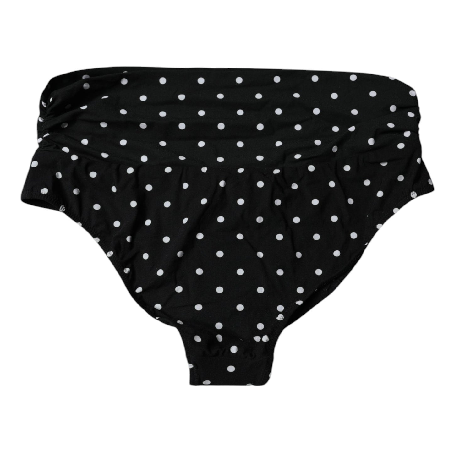 Dolce & Gabbana Black Polka Dot Swimsuit Bikini Bottom
