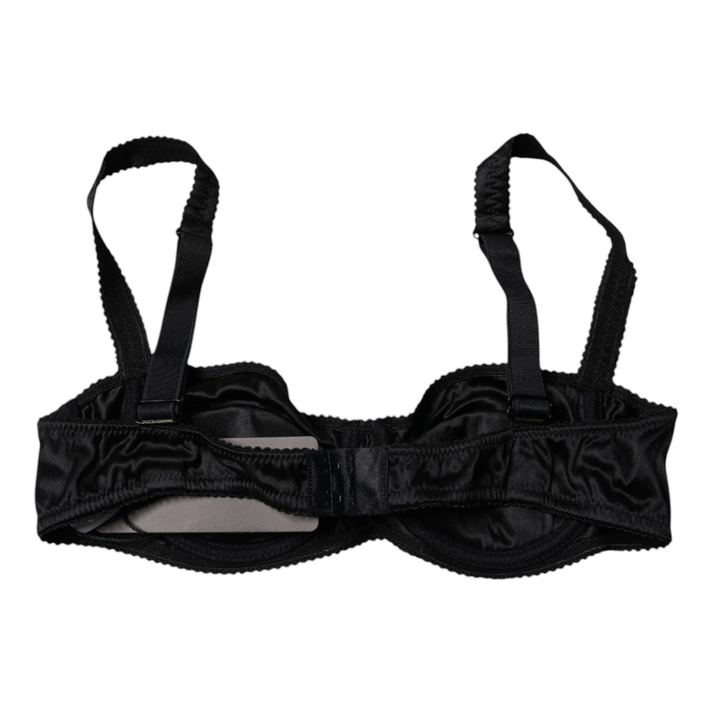 Dolce & Gabbana Black Silk Stretch Balconette Brassiere