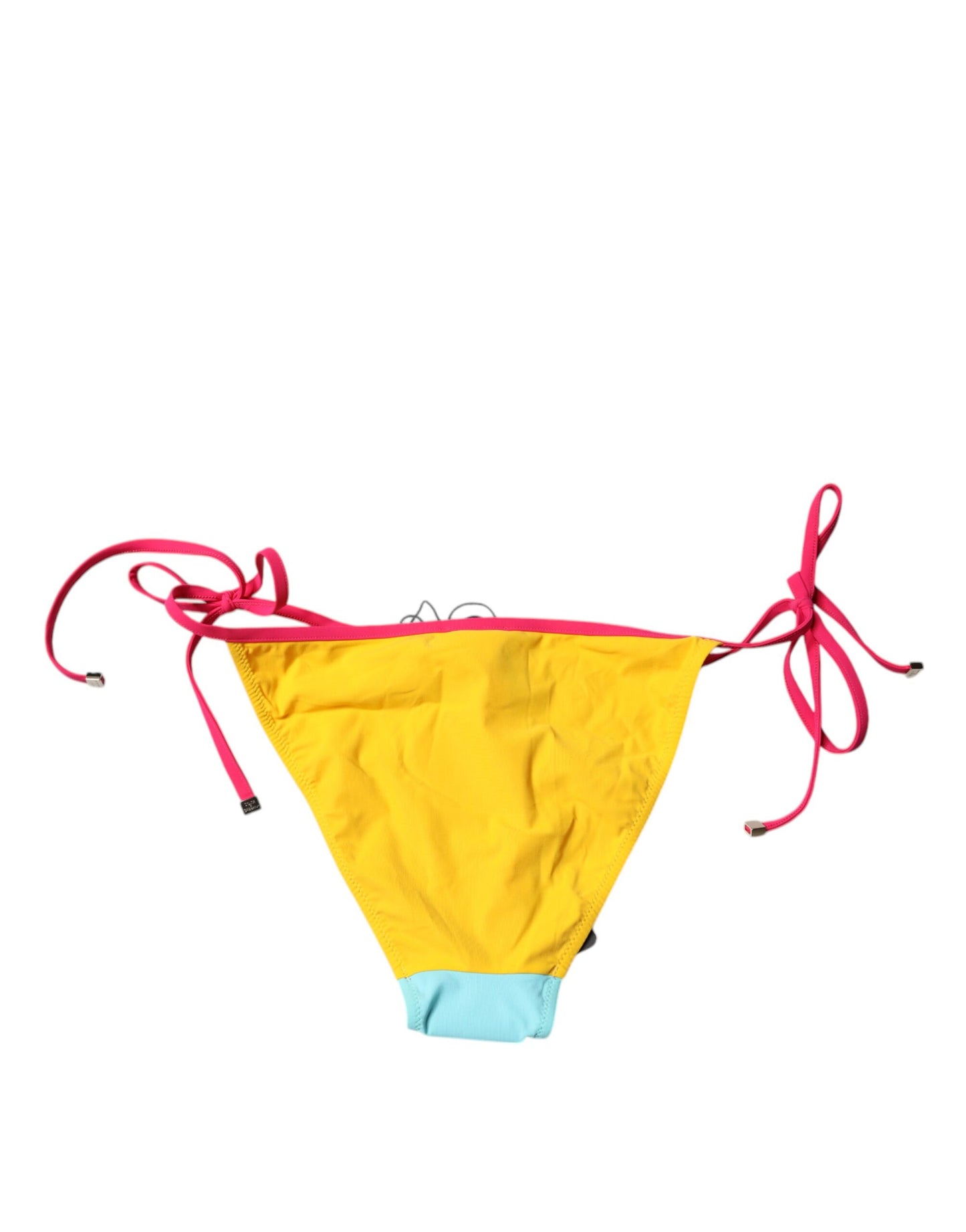 Dolce & Gabbana Multicolor Logo Swimsuit Bikini Bottom
