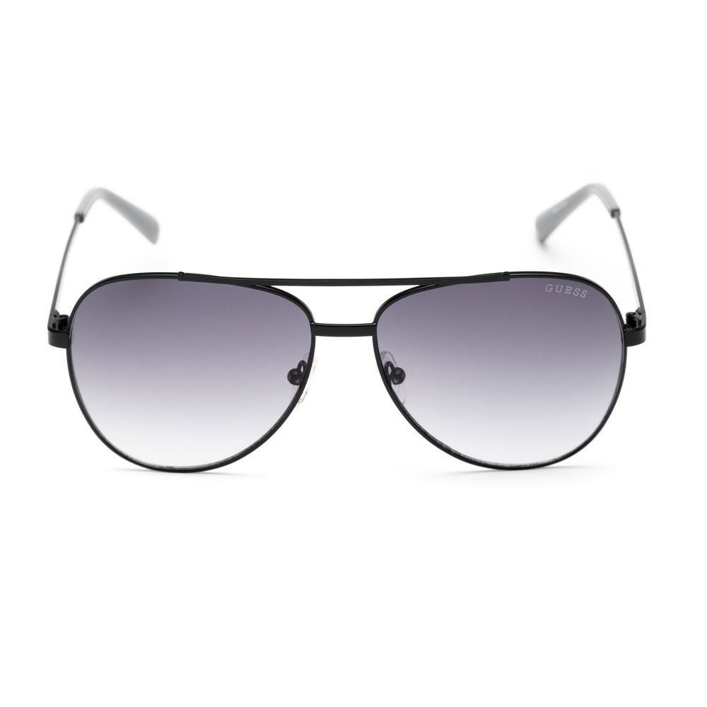Guess Men’s Sunglasses – Black Metal Frame with Grey Lenses, 60mm