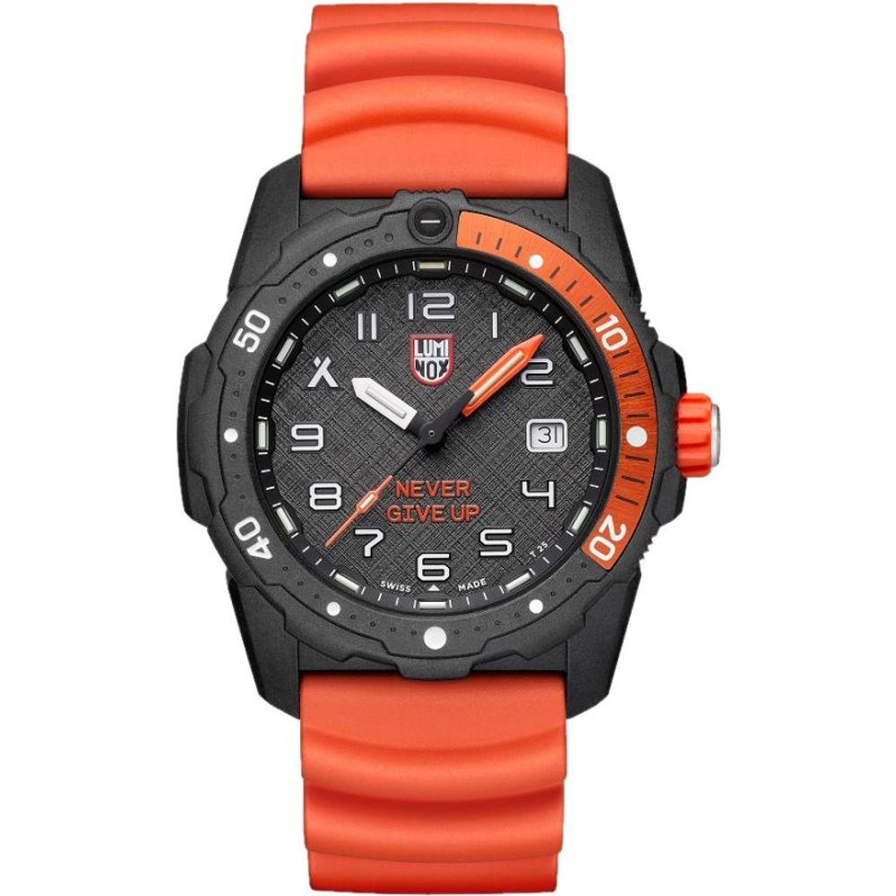 Luminox Orange Rubber Tactical Watch for Men