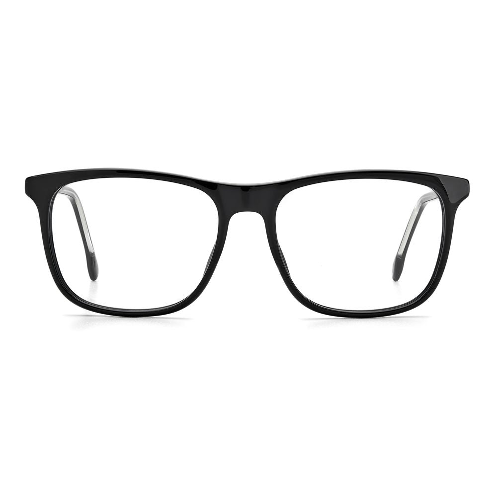 Carrera Black Acetate Optical Glasses – Unisex Square Frame