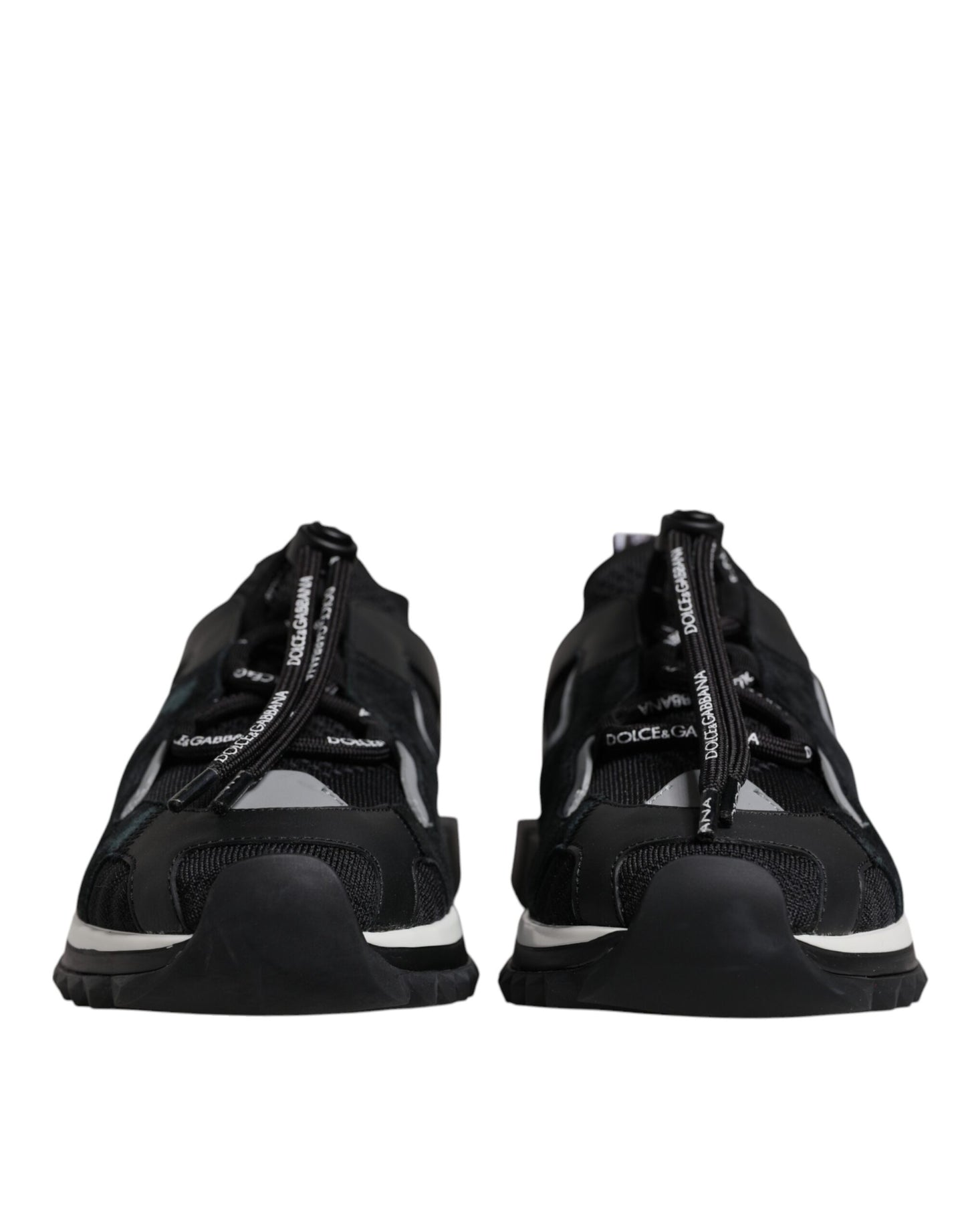 Dolce & Gabbana Black Mesh Sorrento Trekking Women's Sneakers