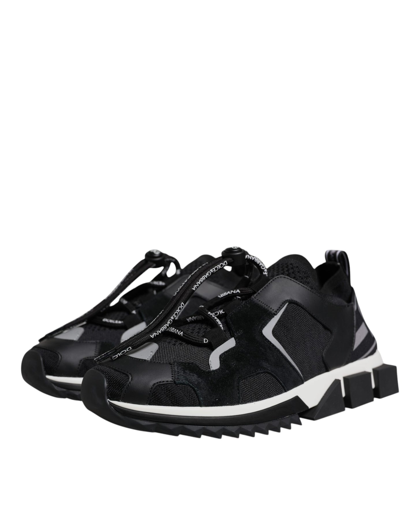 Dolce & Gabbana Women's Black Mesh Sorrento Trekking Sneakers