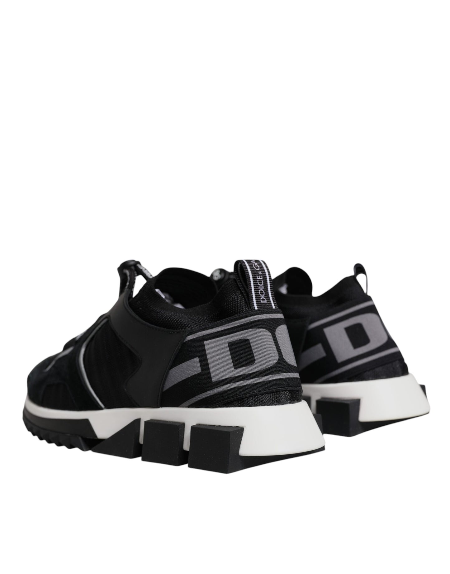 Dolce & Gabbana Black Mesh Sorrento Trekking Women's Sneakers