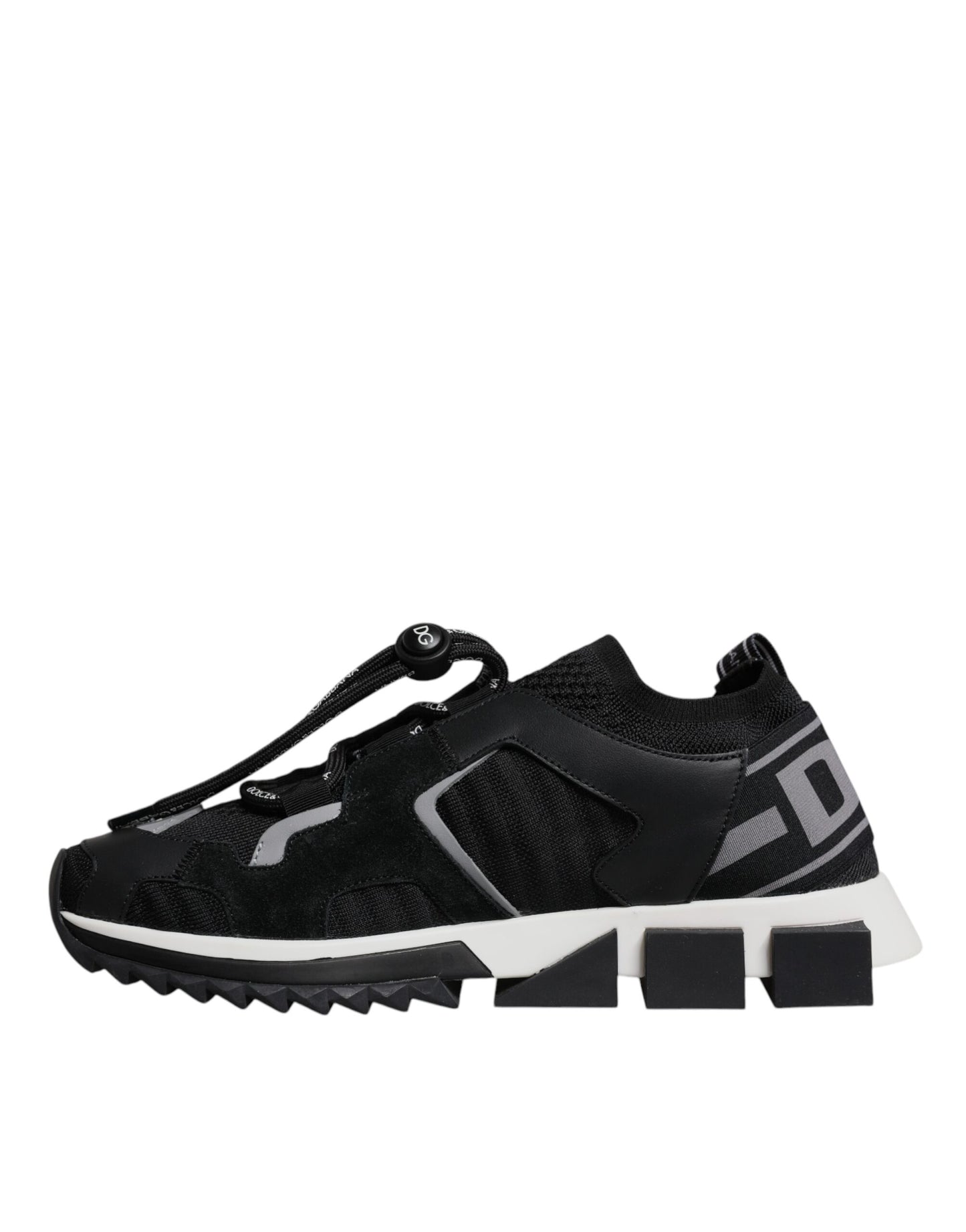 Dolce & Gabbana Women's Black Mesh Sorrento Trekking Sneakers