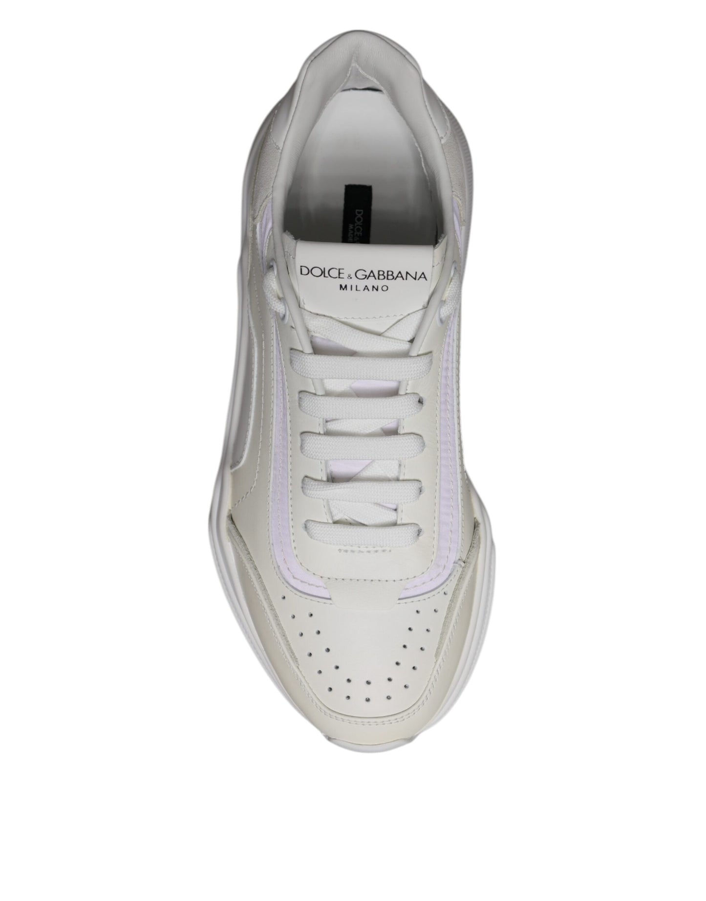 Dolce & Gabbana White Daymaster Low Top Sneakers