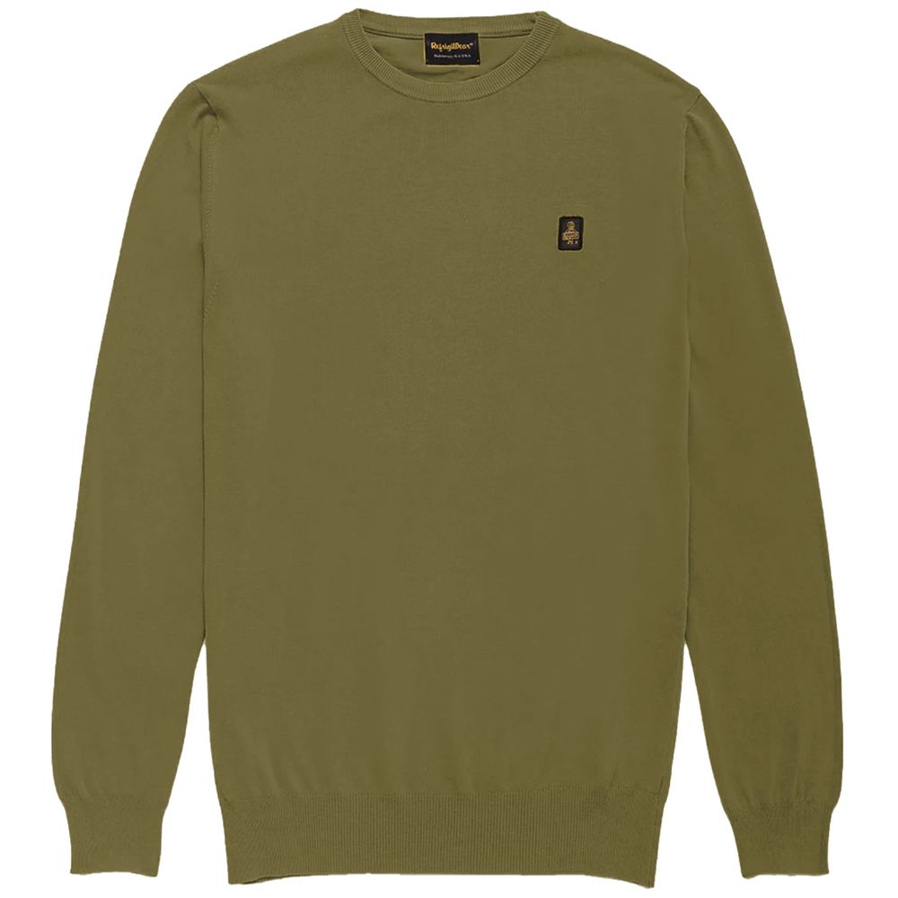 Refrigiwear Green Cotton Crewneck Sweater