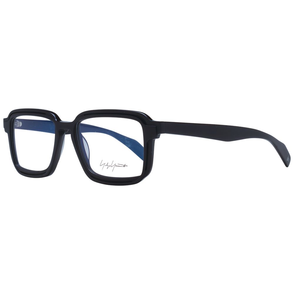 Yohji Yamamoto Men's Optical Frames – Black Square Design, 52mm