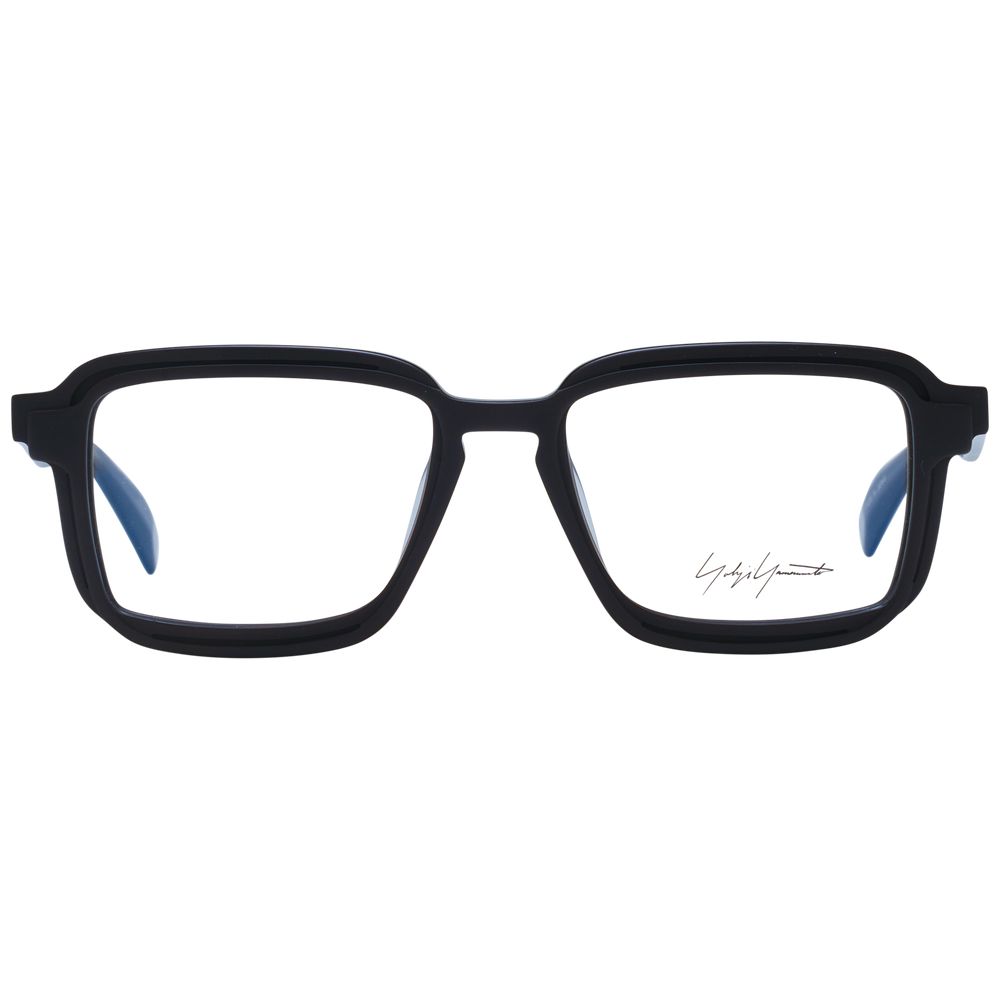 Yohji Yamamoto Men's Optical Frames – Black Square Design, 52mm