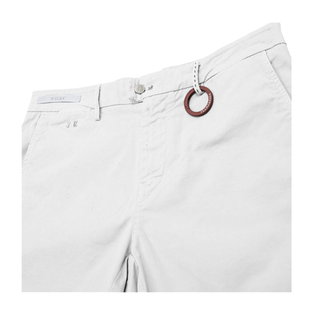 Tramarossa White Linen & Cotton Blend Shorts for Men