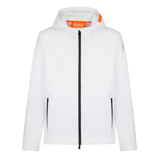 Suns White Appio Tag Windproof and Rain Jacket for Men