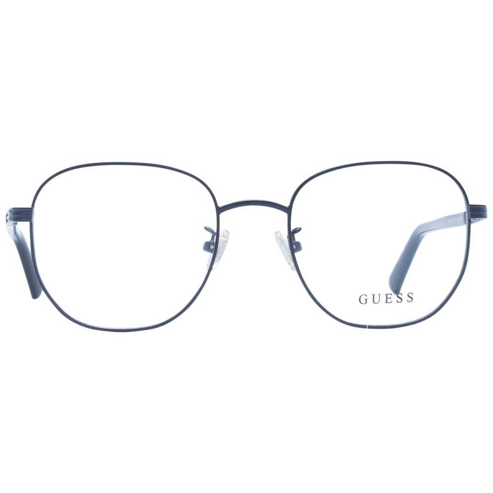 Guess Unisex Optical Frames – Black Square Full-Rim, 52mm
