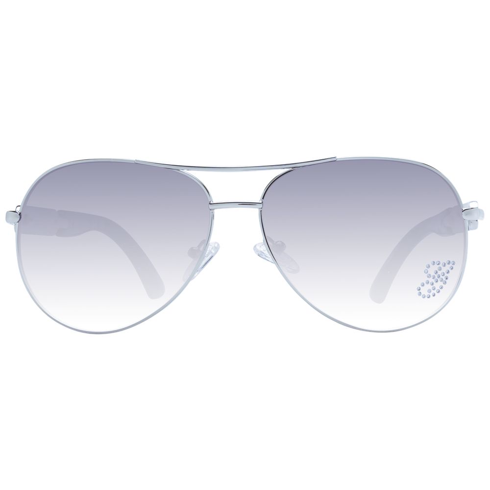Guess Silver Aviator Gradient Lenses Sunglasses for Women