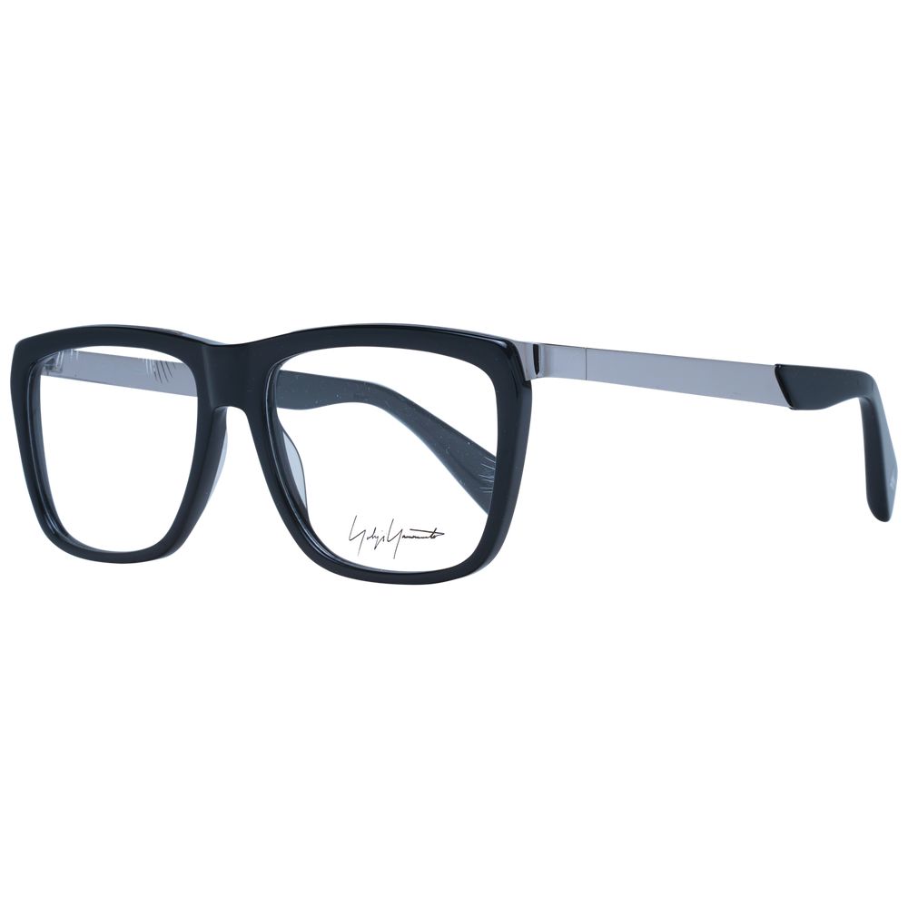Yohji Yamamoto Black Men's Optical Frames – Square Full-Rim