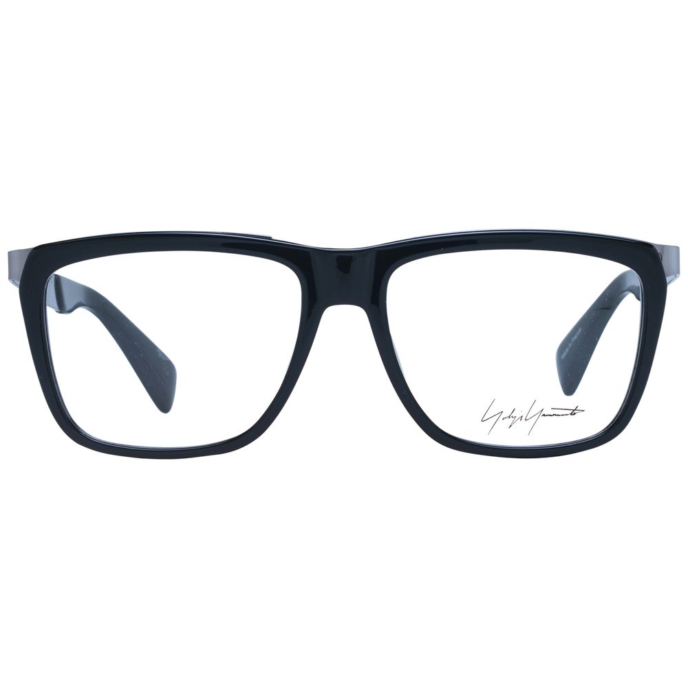 Yohji Yamamoto Black Men's Optical Frames – Square Full-Rim