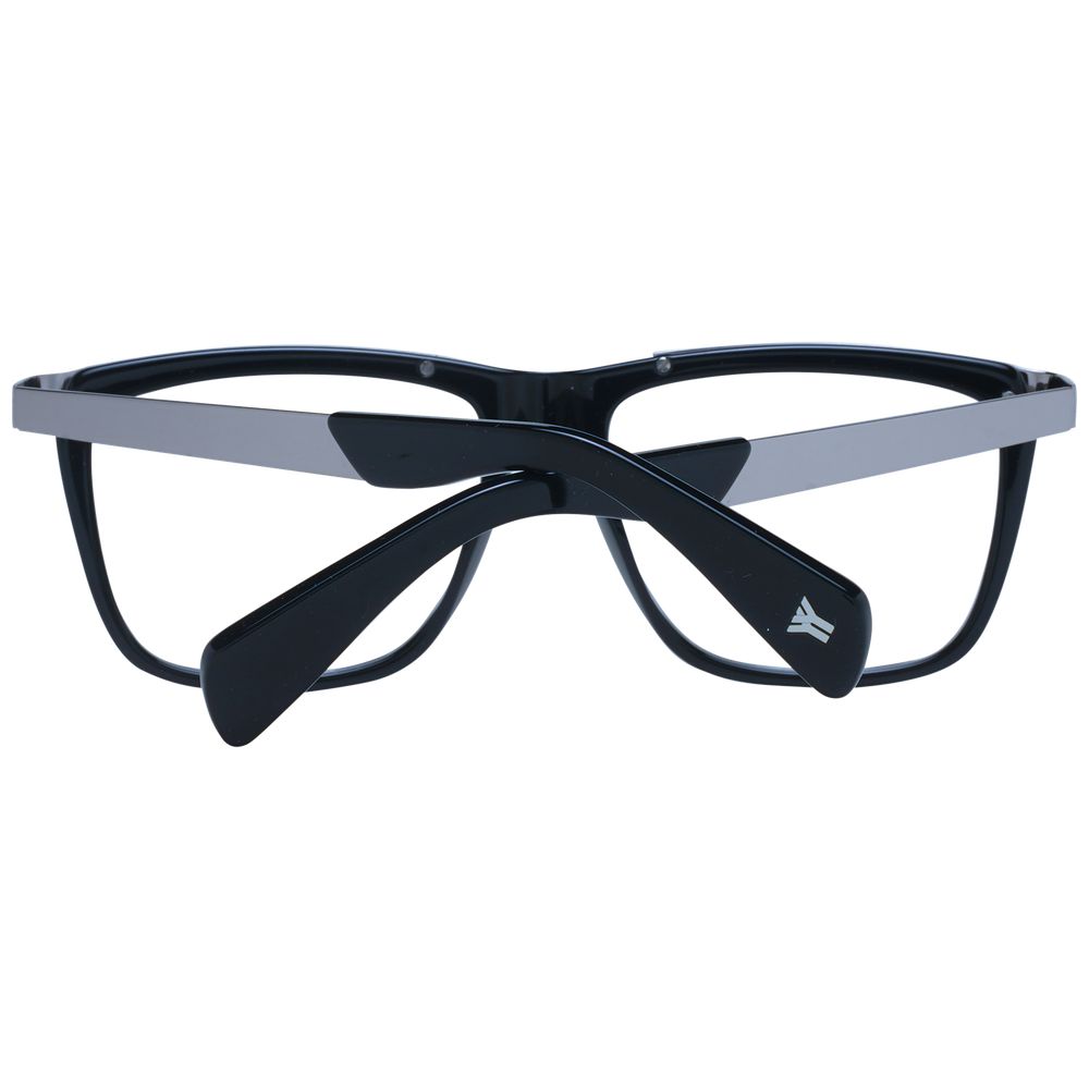 Yohji Yamamoto Black Men's Optical Frames – Square Full-Rim