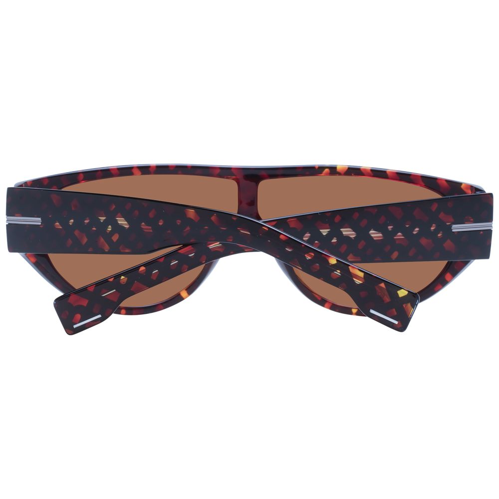 Hugo Boss Brown Men’s Sunglasses – Eco Acetate Frame with Yellow Lenses, 99mm