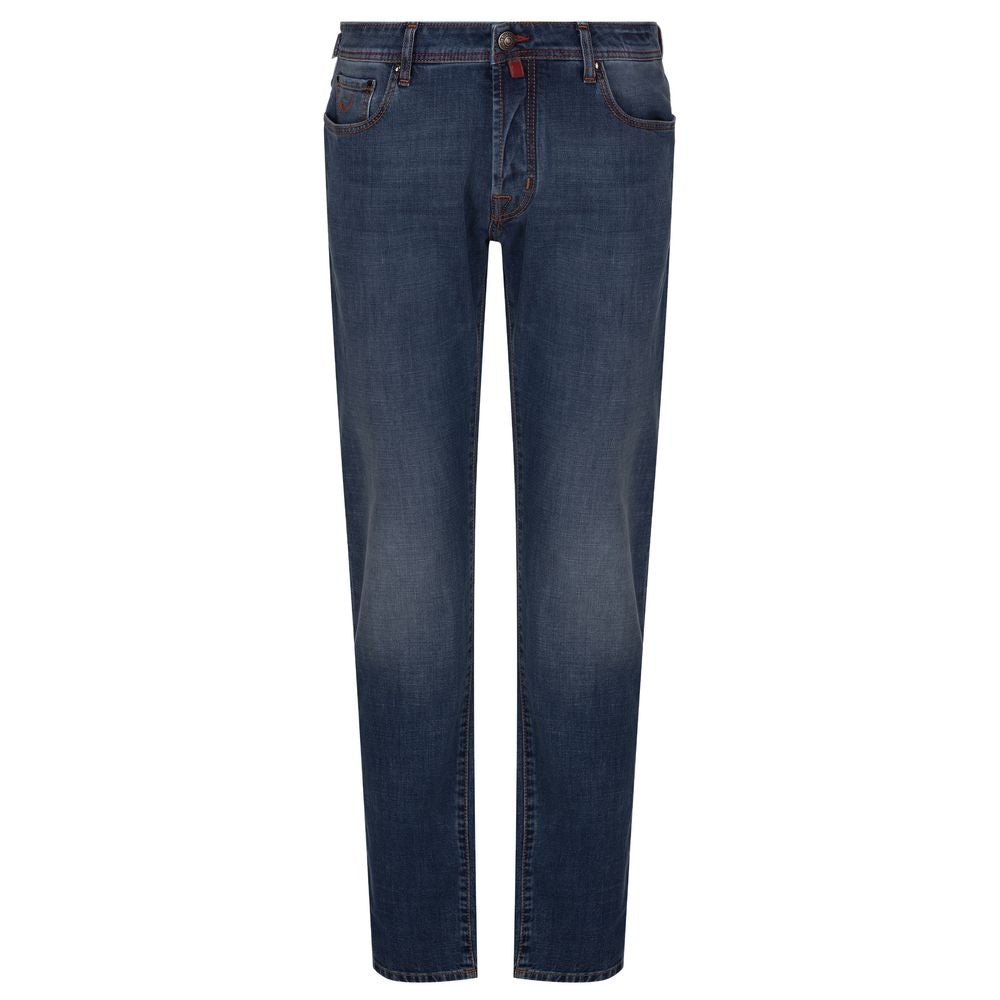 Jacob Cohën Nick Slim Fit Jeans in Lightly Washed Blue Denim
