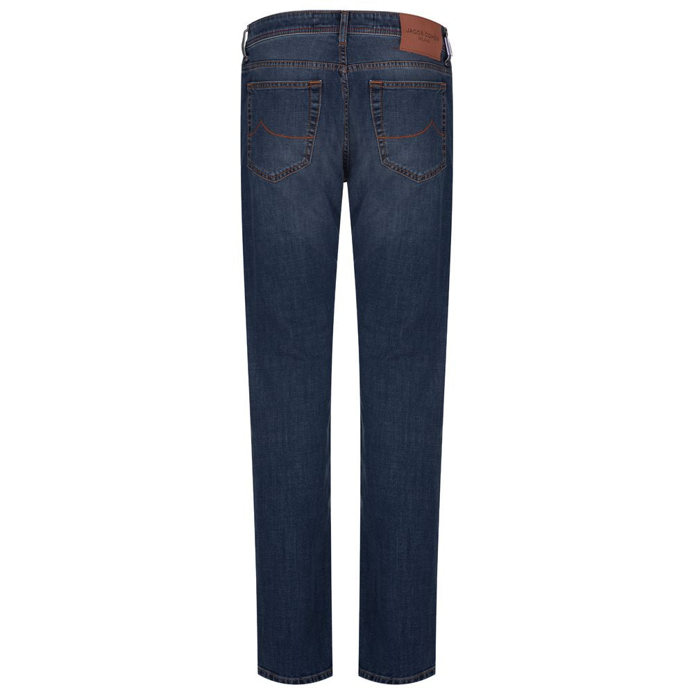 Jacob Cohën Nick Slim Fit Jeans in Lightly Washed Blue Denim