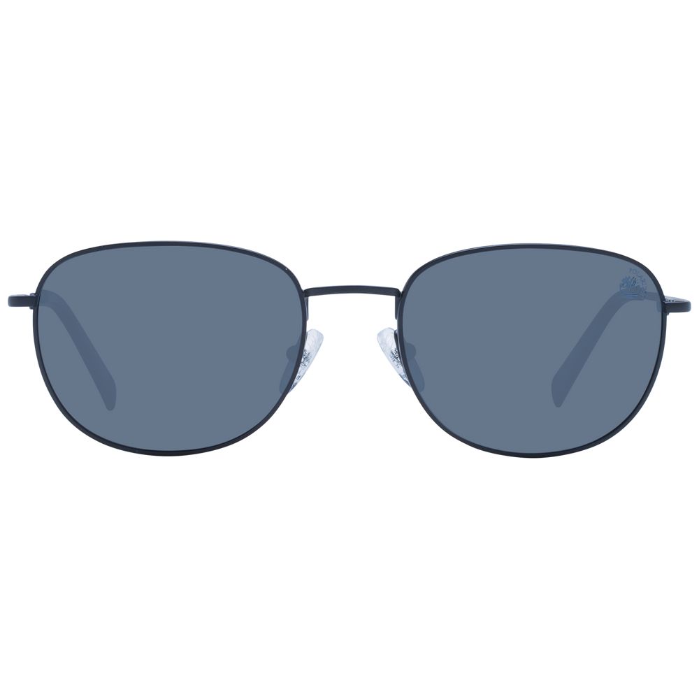 Timberland Men’s Sunglasses – Black Full-Rim Frame with Polarized Lenses, 54mm