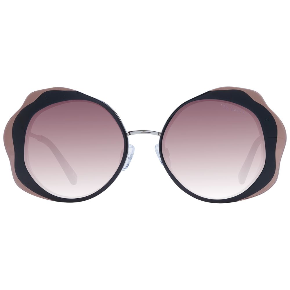 Ted Baker Women’s Sunglasses – Black Frame with Burgundy Gradient Lenses, 53mm