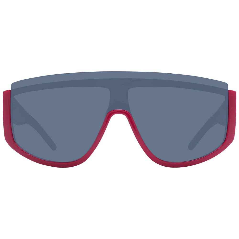 Hugo Boss Red Men's Sunglasses – Stylish Half-Rim Frame with Grey Lenses, 99mm