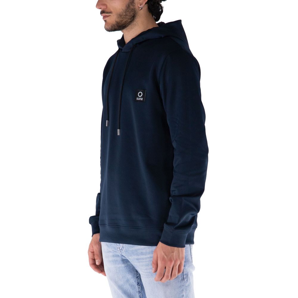 Suns Blue Nylon Hoodie Sweatshirt