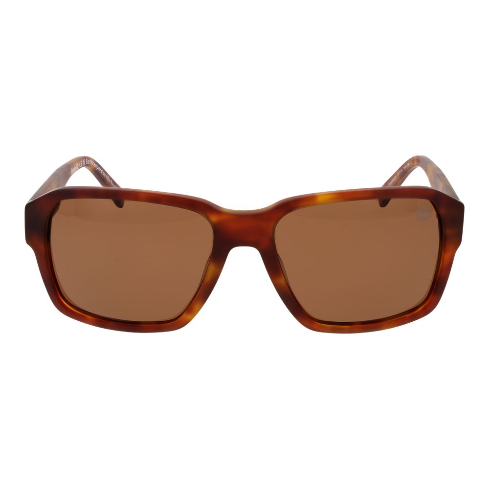 Timberland Brown Men’s Sunglasses with Polarized Orange Lenses