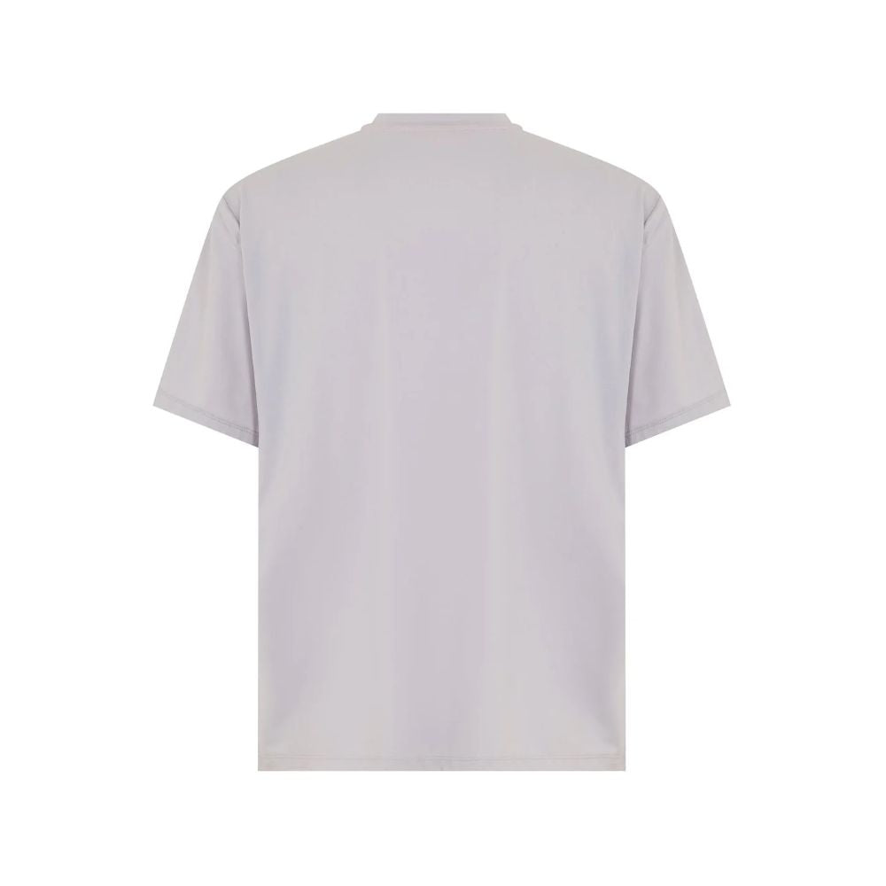 Suns Gray Nylon T-Shirt - Technical Crew Neck Comfort