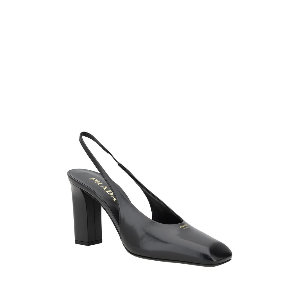 Prada Black Calf Leather Pumps: Elegance Redefined