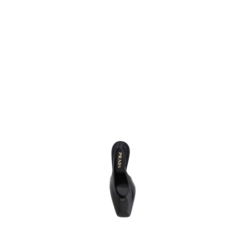 Prada Black Calf Leather Pumps: Elegance Redefined