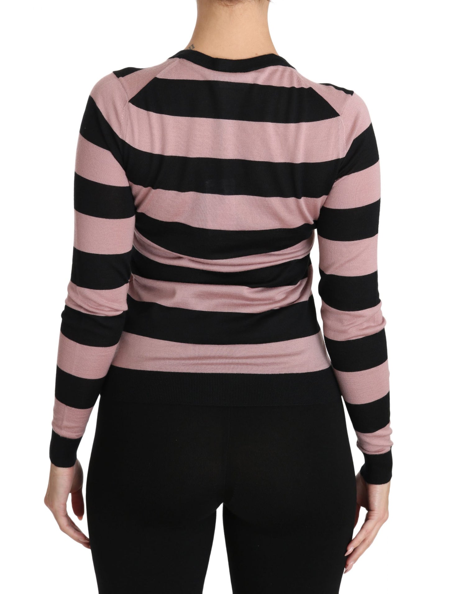 - Elegant Floral Embroidered Cashmere Cardigan