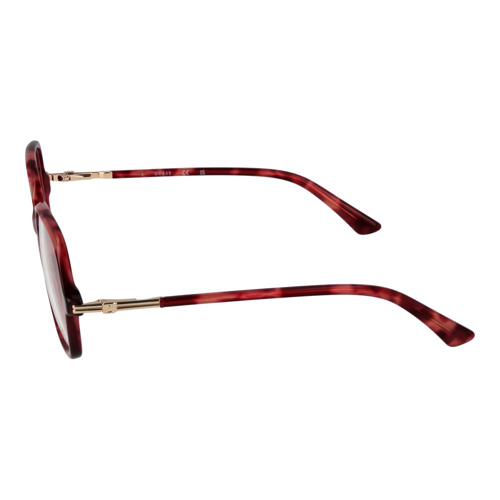 Guess Women’s Optical Frames – Burgundy Square Frame, 55mm