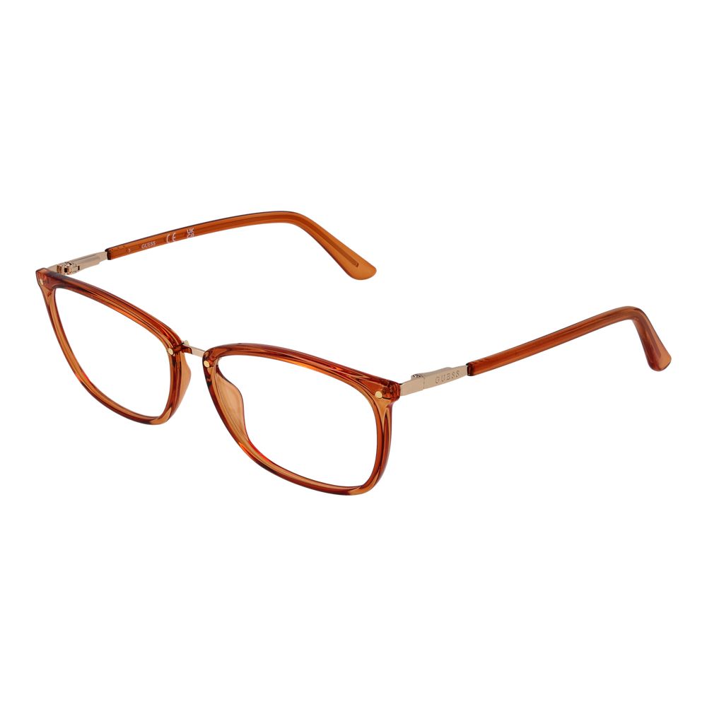 Guess Women’s Optical Glasses – Orange Rectangle Frame, 54mm
