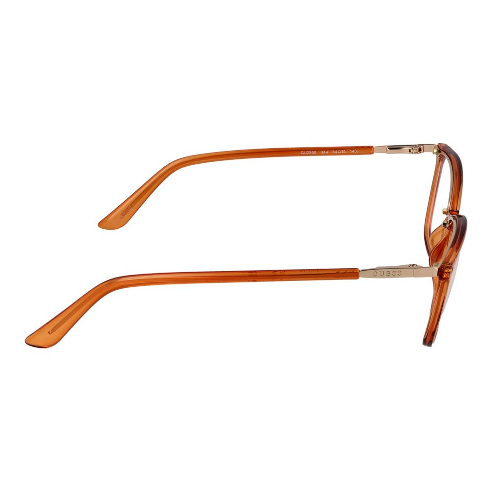 Guess Women’s Optical Glasses – Orange Rectangle Frame, 54mm