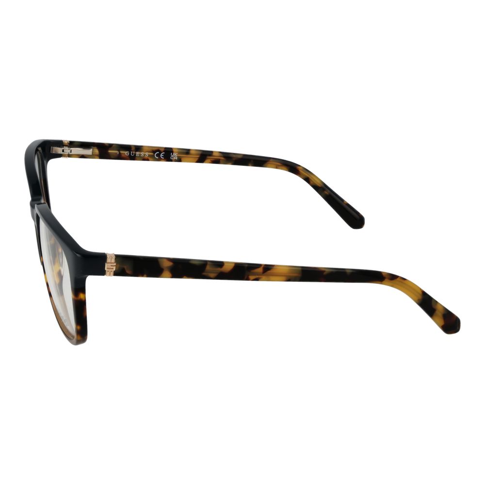 Guess Brown Men’s Optical Glasses – Square Full-Rim Frame