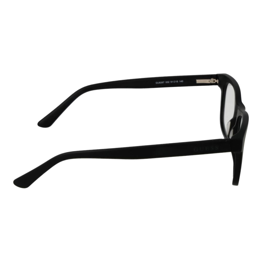 Guess Black Unisex Optical Frames – Square Full-Rim, 51mm