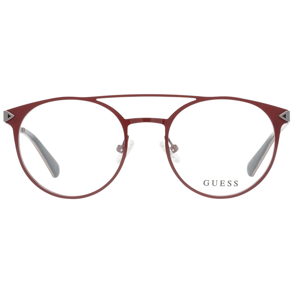 Guess Men’s Optical Frames – Red Aviator Style, 50mm