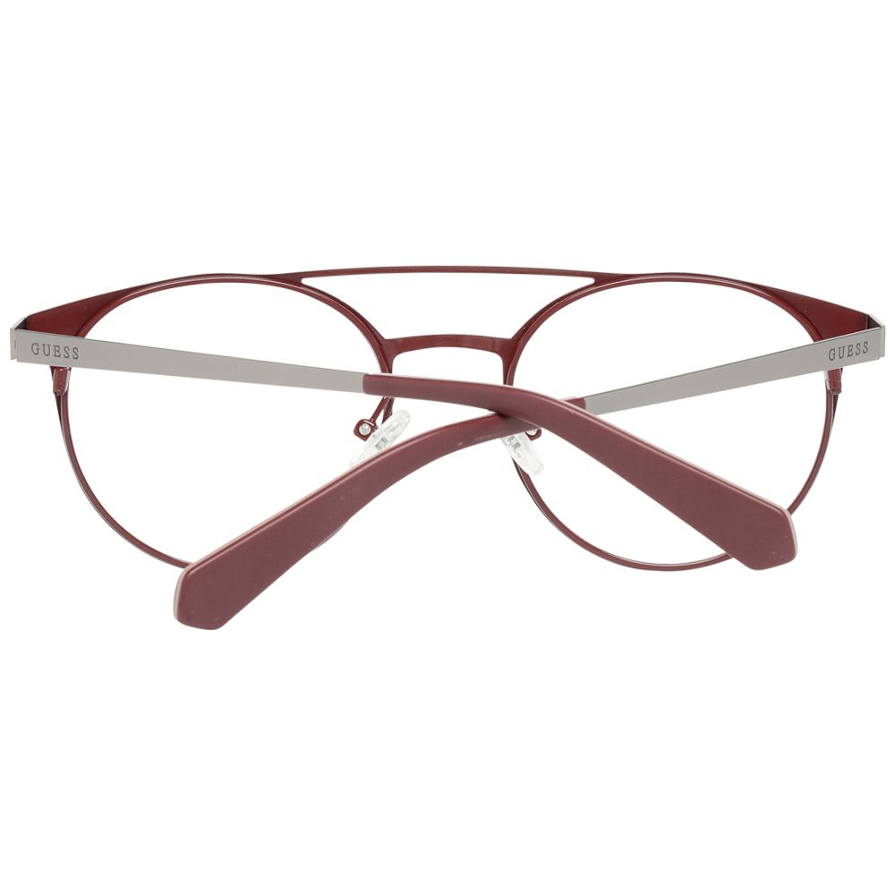 Guess Men’s Optical Frames – Red Aviator Style, 50mm
