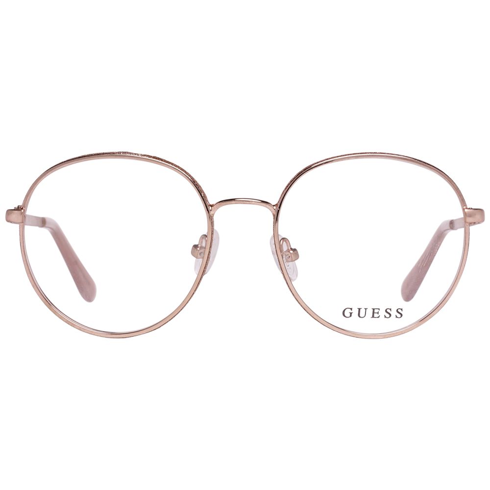 Guess Women's Optical Frames – Gold Full-Rim Panto Style