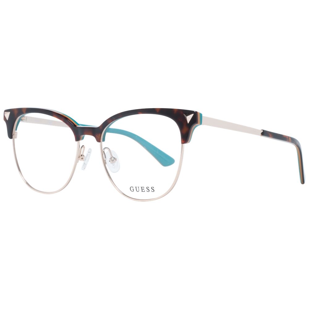 Guess Women’s Optical Frames – Brown Browline Style, 53mm