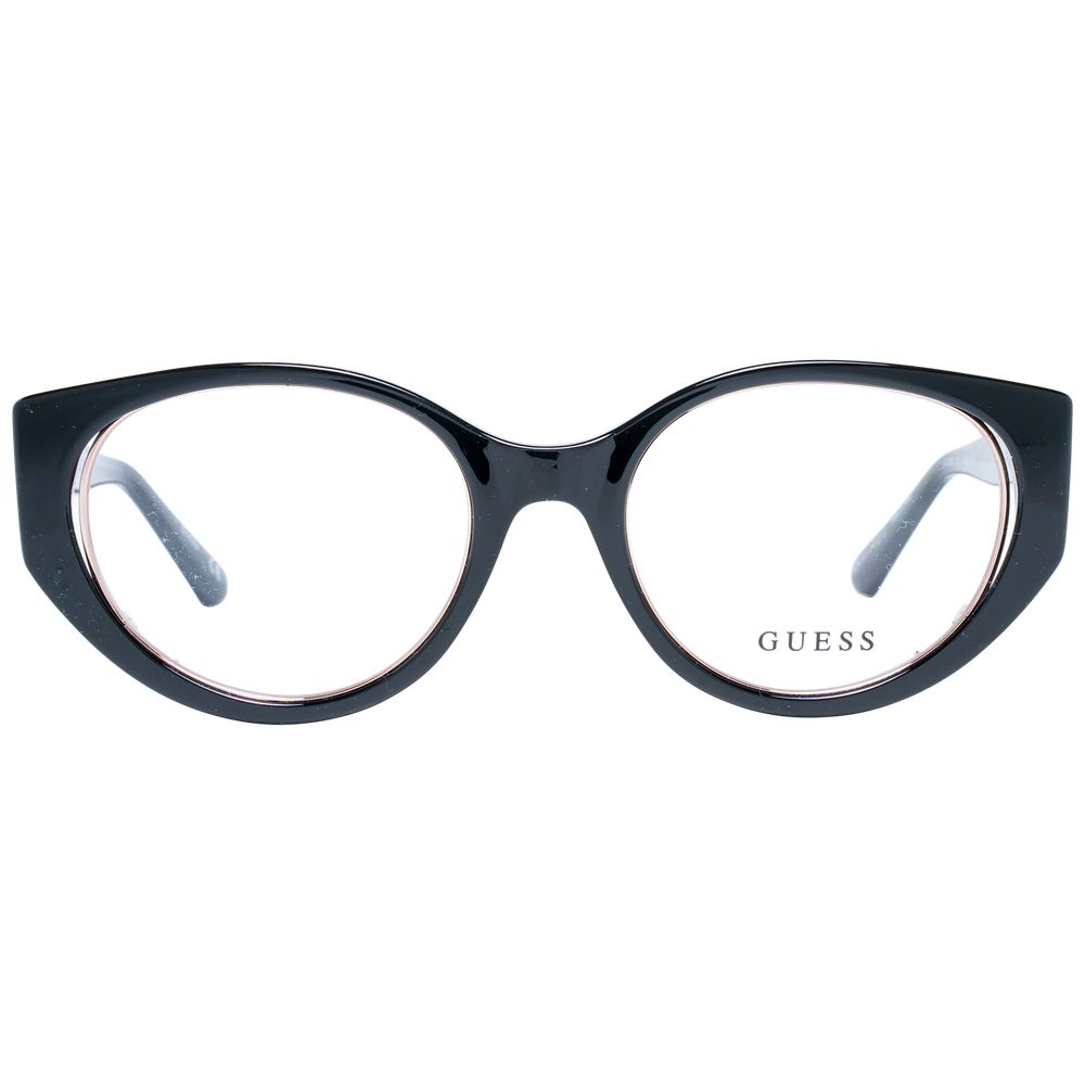 Guess Women's Cat Eye Optical Glasses – Black Frame, 52mm