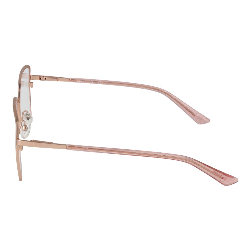 Guess Women’s Optical Glasses – Rose Gold Square Frame, 54mm