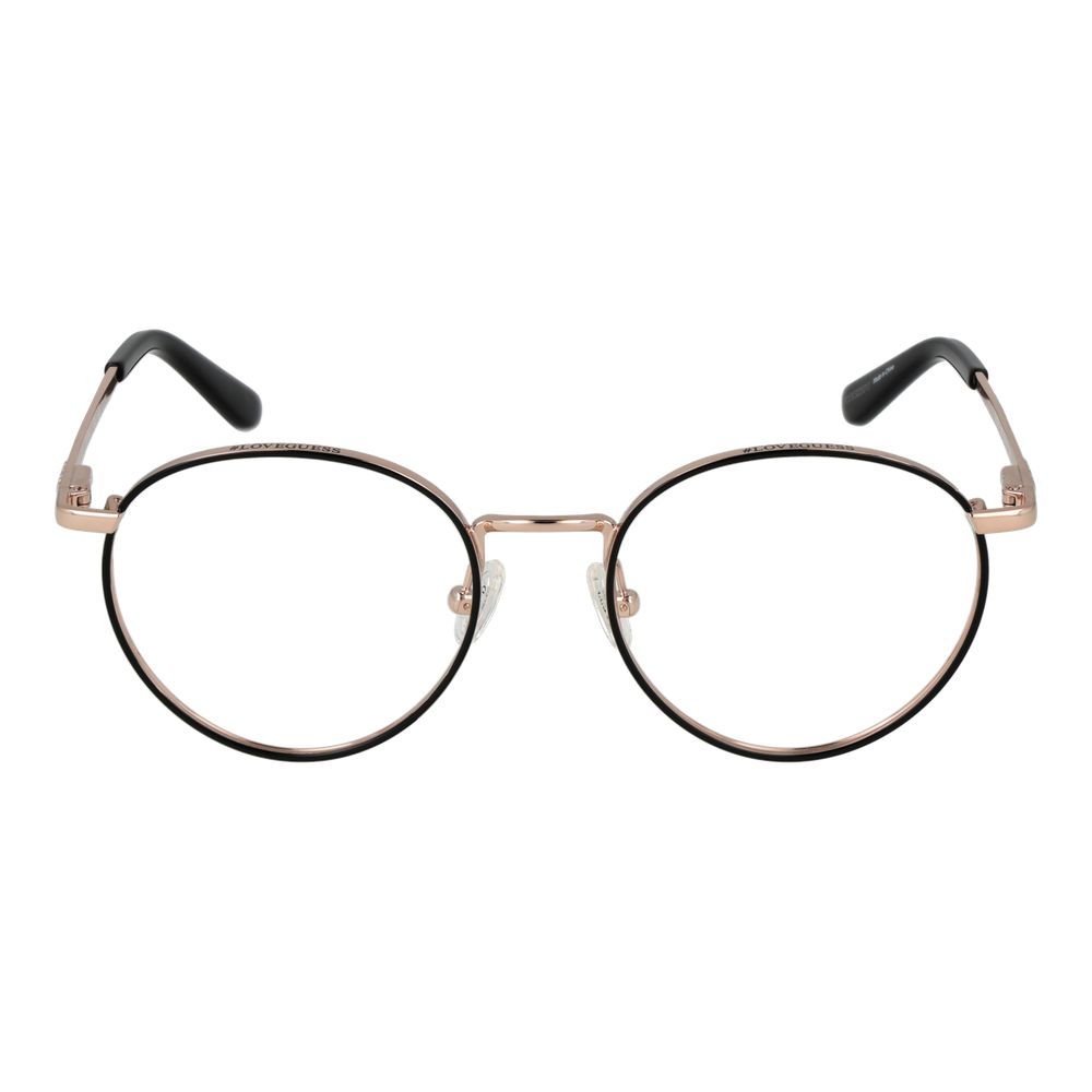 Guess Unisex Optical Glasses – Black Round Frame, 50mm